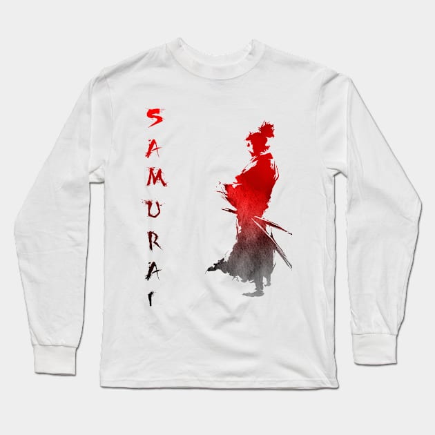 Samurai Long Sleeve T-Shirt by VekiStore